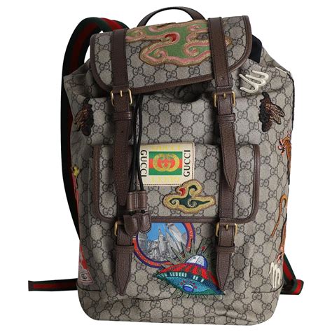 gucci courrier soft gg supreme backpack|Gg Supreme canvas zip backpack.